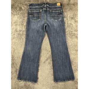 American Eagle Stretch Original Boot Women's Denim Jeans Mid-dark Wash Size 12